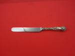 Bridal Rose by Alvin Sterling Silver Dinner Knife Blunt Sheffield Blade 9 3/4"