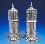 Mary II by Lunt Sterling Silver Salt and Pepper Shaker Set 2pc #1100 (#8911)