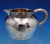 Tiffany and Co Sterling Silver Cream Pitcher Japanesque Bright-Cut Fish (#8134)