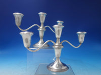 Pointed Antique by Reed and Barton Sterling Silver Candelabra Pair (#5975)