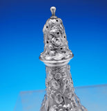 Rose by Stieff Sterling Silver Salt Dip and Pepper Shaker Set 2pc #12 (#2968)