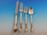Georgian Manor by Lunt Sterling Silver Flatware Service for 12 Set 60 pieces