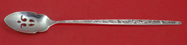 Valencia by International Sterling Silver Olive Spoon Pierced Long 7 3/8" Custom