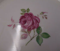 Gadroon by Wallace Sterling Silver Serving Tray Porcelain Center w/ Rose (#3124)