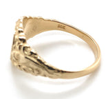 14k Yellow Gold Men's Signet Ring w/ Fancy Scrollwork Size 8.75 Jewelry (#J6791)
