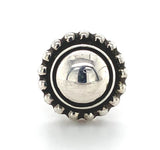 Georg Jensen Sterling Pair Moonlight Blossom Stud Earrings with Pouch (#J6854)