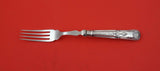 Kings English Sterling by Unknown Sterling Fish Fork HH plated tines  7 1/4"