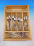 Elegance by O. Mogensen Danish Sterling Silver Flatware Set Modern 20 pieces