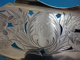 Egyptian Revival by Wendt Sterling Silver Fish Serving Set 3-D Bright-Cut Lotus