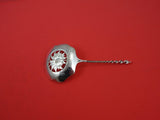 Number 28 by Towle Sterling Silver Nut Spoon pierced w/ flower 4 1/2" Twist