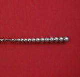 Dominick and Haff Sterling Silver Salad Serving Fork All Sterling Beaded 9 1/8"