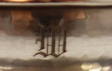 Kalo Sterling Silver Ice Cream Dish w/ Underplate Handwrought & Hammered (#1576)