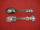 Dutch Sterling Silver Said Serving Set by Ollanu .800 silver c.1920 10 1/2"