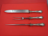 Henry II by Gorham Sterling Roast Carving Set 3pc set Knife 15", Fork 11"