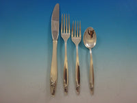 Eternal Rose by Alvin Sterling Silver Flatware Set for 12 Service 64 Pieces
