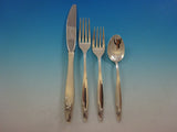 Eternal Rose by Alvin Sterling Silver Flatware Set for 12 Service 64 Pieces