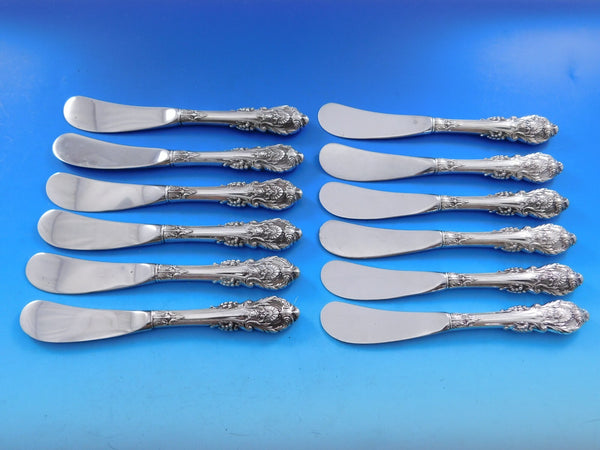 Sir Christopher by Wallace Sterling Silver Butter Spreader HH Paddle Set 12 pcs