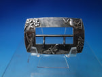 Shiebler Hand Hammered & Applied Sterling Silver Belt Buckle #1458 3"x2" (#6152)