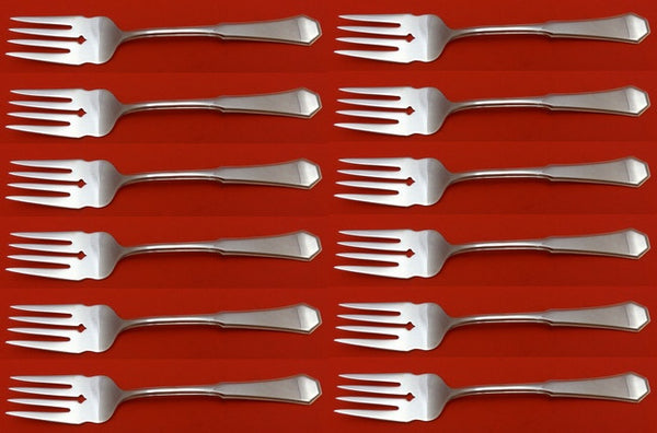 American Federal by Reed and Barton Sterling Silver Salad Fork Set 12pc 6 3/4"