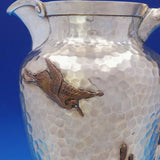 Applied Metals by Gorham Sterling Copper Water Pitcher Hammered Aesthetic #3665