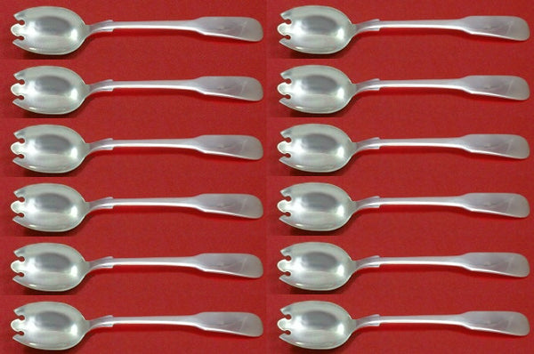 1810 by International Sterling Silver Ice Cream Dess. Fork Custom Set of 12 6"