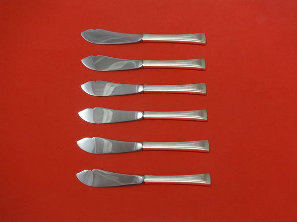 Tranquility by International / Fine Arts Sterling Trout Knife Set 6pc. Custom