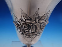 Rose by Stieff Sterling Silver Water Goblet #801 6 1/2" x 3 1/2" (#7808)