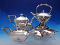 Fairfax by Durgin Gorham Sterling Silver Tea Set 5-Piece #4 Monogrammed (#4407)