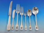 Norman Hammered by Shreve Sterling Silver Flatware Set Service 87 pieces Dinner