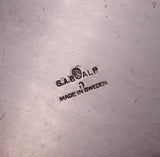 Swedish Silverplate Cocktail Shaker with Wood Top Modernistic 8 7/8" (#8583)