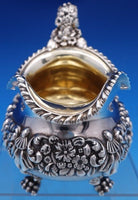 John Watson & Son English Georgian Sterling Silver Tea Set 3pc Floral (#8395)
