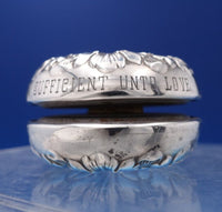 Gorham Sterling Silver Steel Yo-Yo #30 "Love Is Sufficient Unto Love" (#7574)