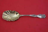 Cherry Blossom by Blackinton Sterling Silver Sugar Spoon shell GW 5 3/4"