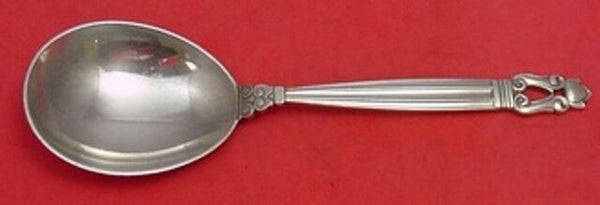 Acorn by Georg Jensen Sterling Silver Berry Spoon 8" Serving