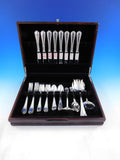 Hepplewhite Reed & Barton Sterling Silver Flatware Set Service 38 pcs F Monogram