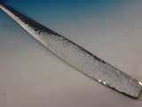 Swedish Modern Allan Adler Sterling Silver Platter Spoon Exceptional Hammering