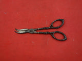 Silverplate Grape Shears HH with Grape Motif Steel Blades 7" Vintage