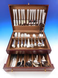 Feather Edge by Tuttle Sterling Silver Flatware Set for 12 Service 93 pieces