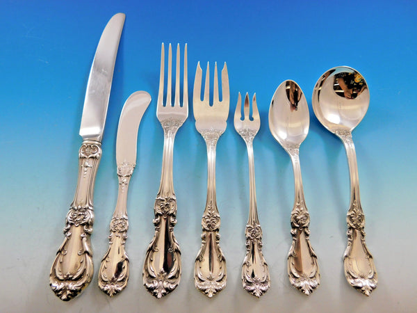 Burgundy by Reed & Barton Sterling Silver Flatware Set Service 58 Pieces