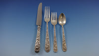 Repousse by Kirk Sterling Silver Flatware Set for 8 Service 54 Pieces