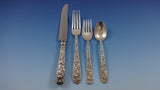 Repousse by Kirk Sterling Silver Flatware Set for 8 Service 54 Pieces