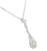 18k Gold 1.09 Carat Pear Cut Genuine Natural Diamond Pendant w/GIA Report #J7028