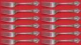 Eloquence by Lunt Sterling Silver Regular Fork Modern 7 3/8" Set of 12