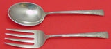 Greenbrier by Gorham Sterling Silver Salad Serving Set All Sterling 8 3/4"