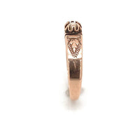 10k Rose Gold Victorian Seed Pearl Ring Hand Engraved Size 6.75 Jewelry (#J6292)
