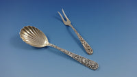 Repousse by Kirk Sterling Silver Flatware Set for 8 Service 54 Pieces