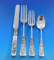Fontainebleau by Gorham Sterling Silver Flatware Set Service 79 pieces Figural