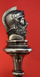 Bust Gorham Sterling Silver Cracker Spoon Long Applied Detail Helmeted Man 11"