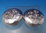 Unger Sterling Silver Dresser Jar Cover Pair (Covers Only) #7631 (#7473)