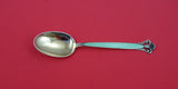 Cloister by Th. Marthinsen Sterling Ice Cream Spoon enameled light green 6"
